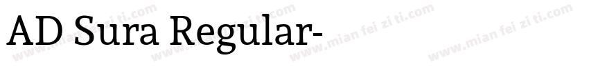 AD Sura Regular字体转换